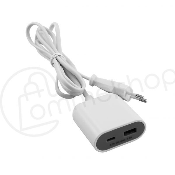 USB A+C töltő