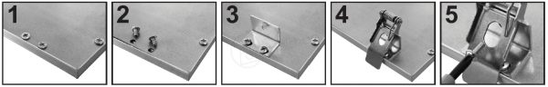 LED panel klipsz szett